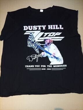 ZZ Top t shirt XXL Dusty Hill Tribute XL 2X NWOT